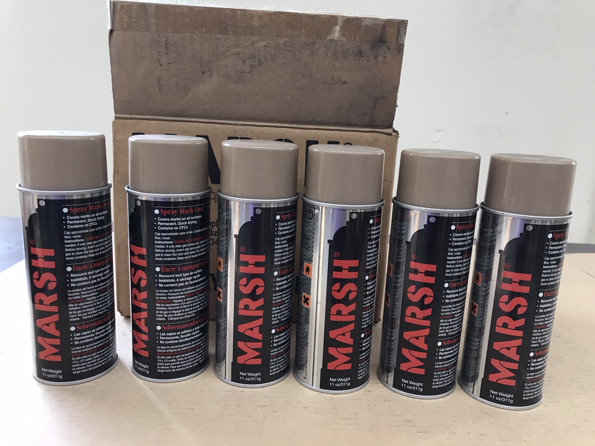 Spray Paint Cover Up Stencil Ink 6 Cans Together 