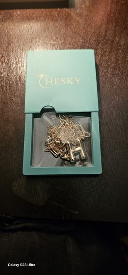 Bubble Initial  "H" Necklace