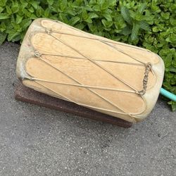 Native American Rawhide Double Sided drum. 🪘 16 high  7 Wide. 