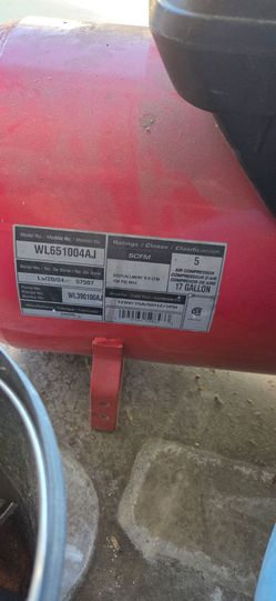 Husky air compressor 17gallon
