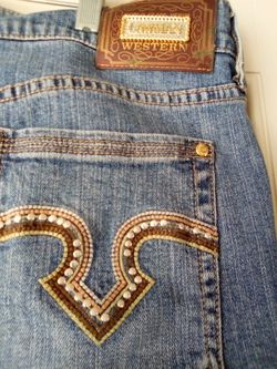 Lawman World-class Denim Western Jeans Size 15