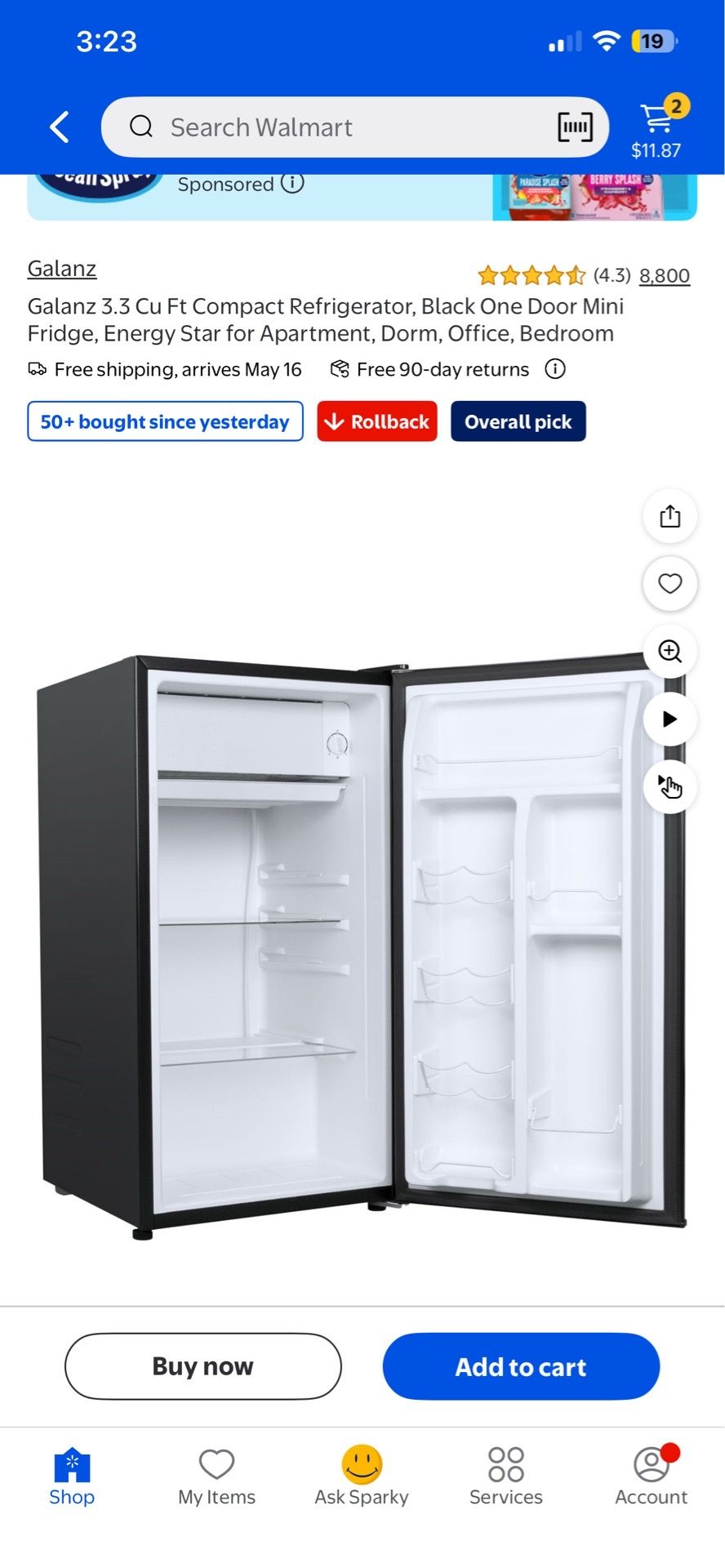 Mini fridge