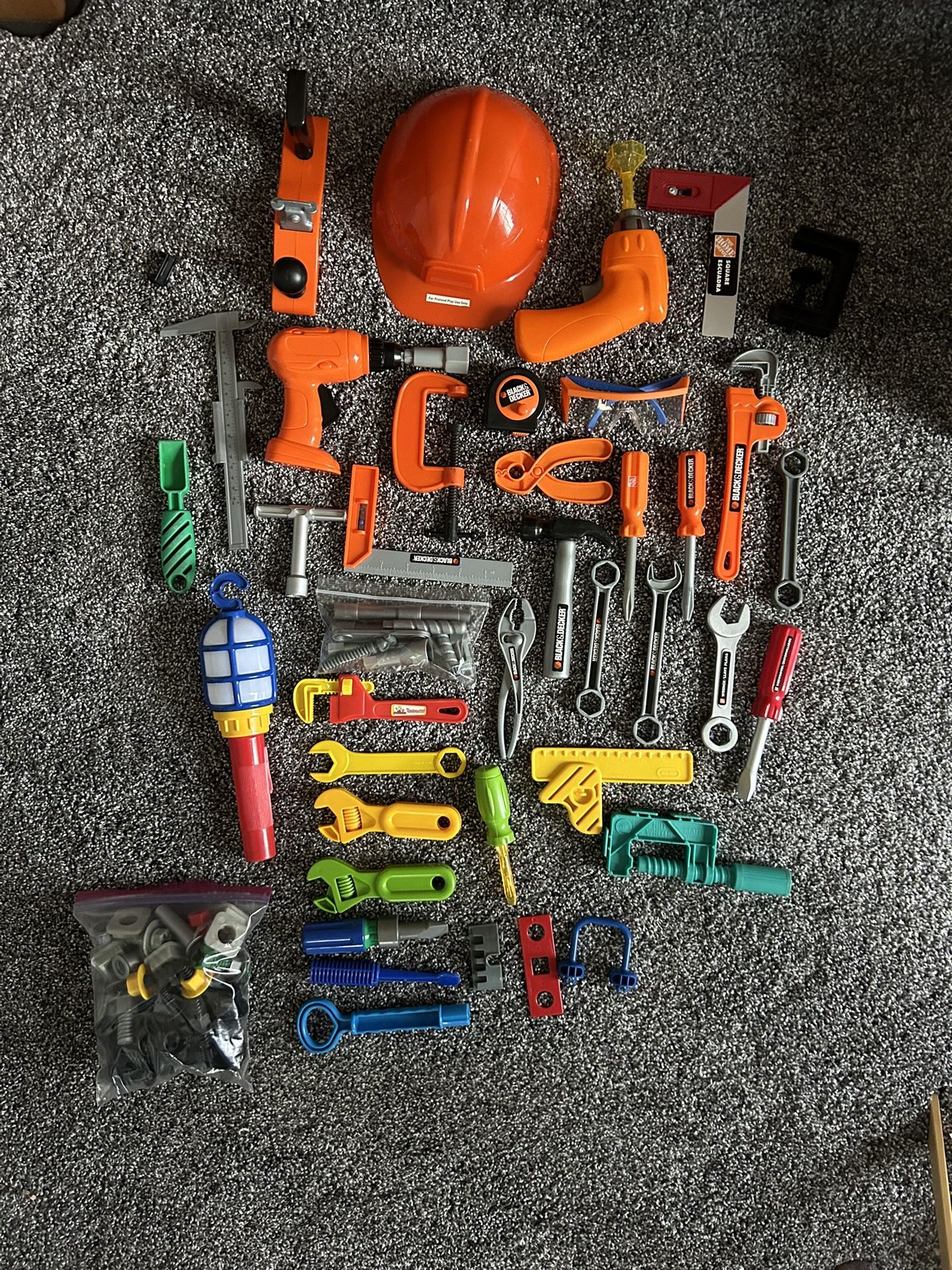 Kids pretend  Tool Set And Small Work Bench $20