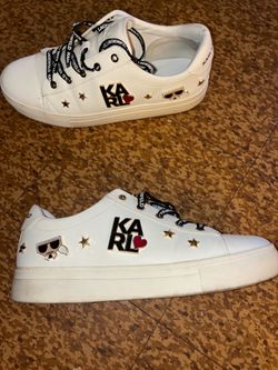 Karl lagerfield sneakers for women, size 9.5