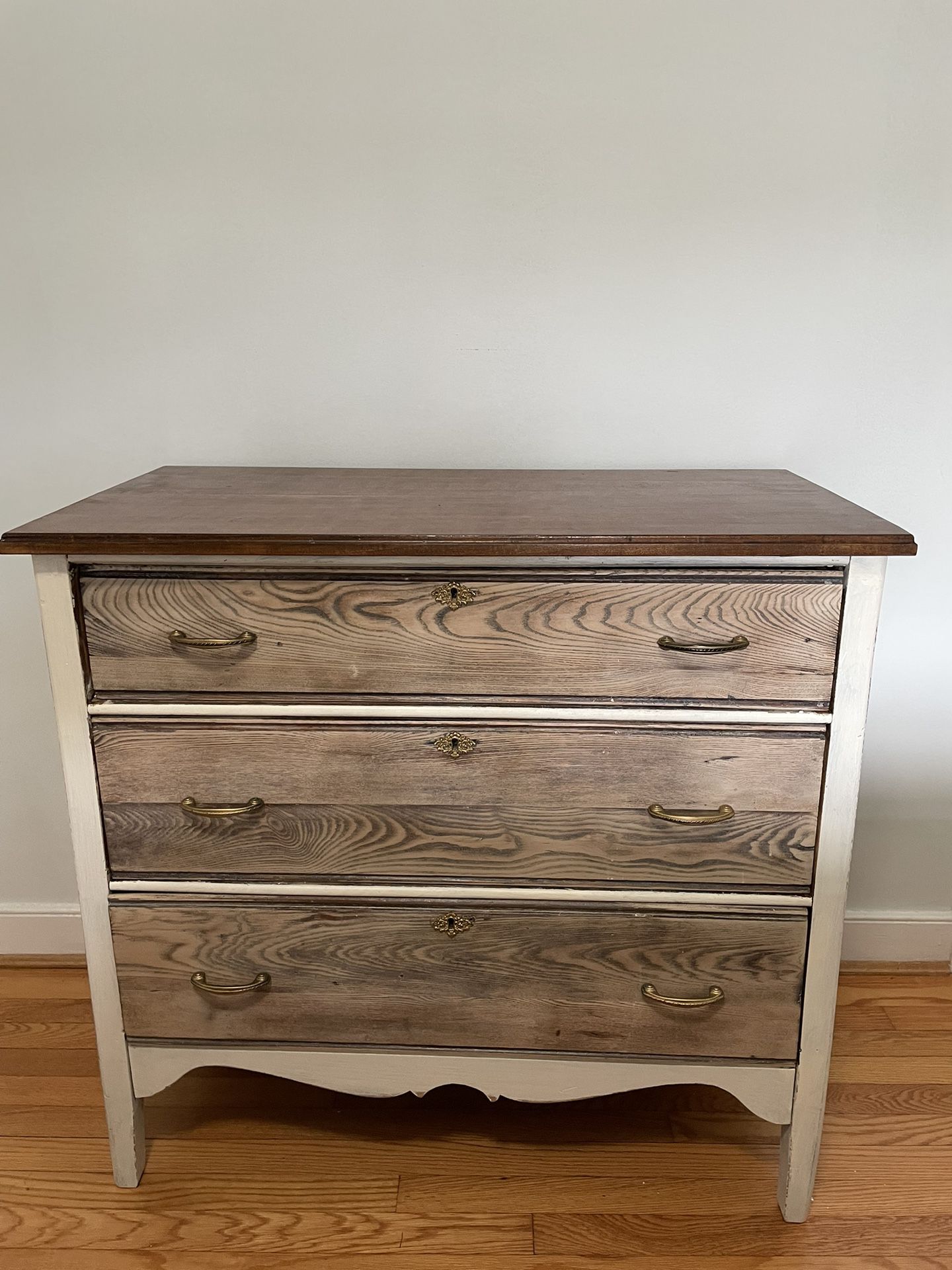 Vintage solid wood dresser