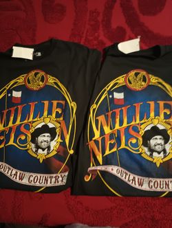2 Willie Nelson Small And Medium New With Tags T Shirts.