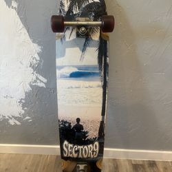 44" Sector 9 Longboard / Skateboard - Cloud Nine Series (RARE). In Good Condition!