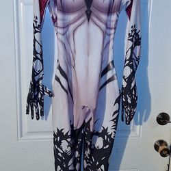 HALLOWEEN "ladies size M/L one piece hooded Spider" $5