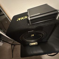 (12) kicker speaker subwoofer & Kicker Amp 400.1