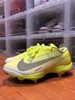 Nike Diamond Standout MTL Volt Ice II7343-700 Metal Baseball Cleats Men's Sz 8 N