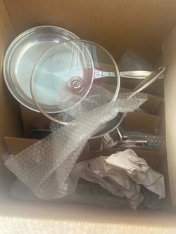 Stainless Steel Pan with Glass Lid