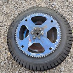 Mini bike back tire and rim 

