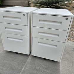 two nice file cabinets 