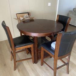 Dining table and chairs