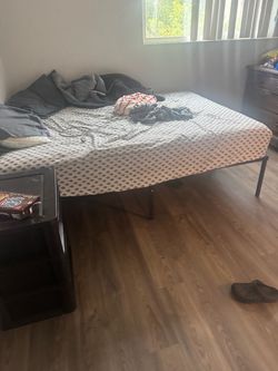 Queen size mattress, and bedframe