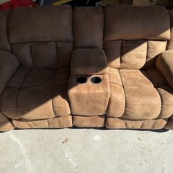 Recliner  couch Brown