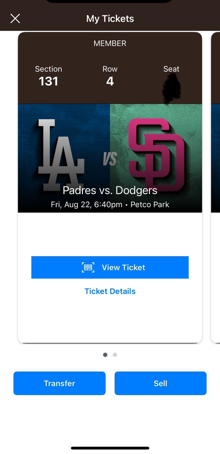 Padres vs Dodgers Tickets