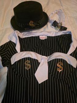 Light Up Money Honey Mobster Costume