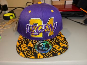 Top Level 24 Legend Snapback Hat Purple Gold Kobe Inspired – New With Tags