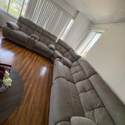 Sofa Power Reclining 6 Piece Sectional 