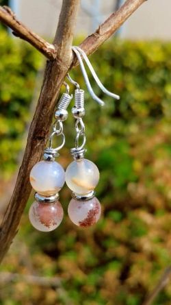 Bamboo Agate Earrings