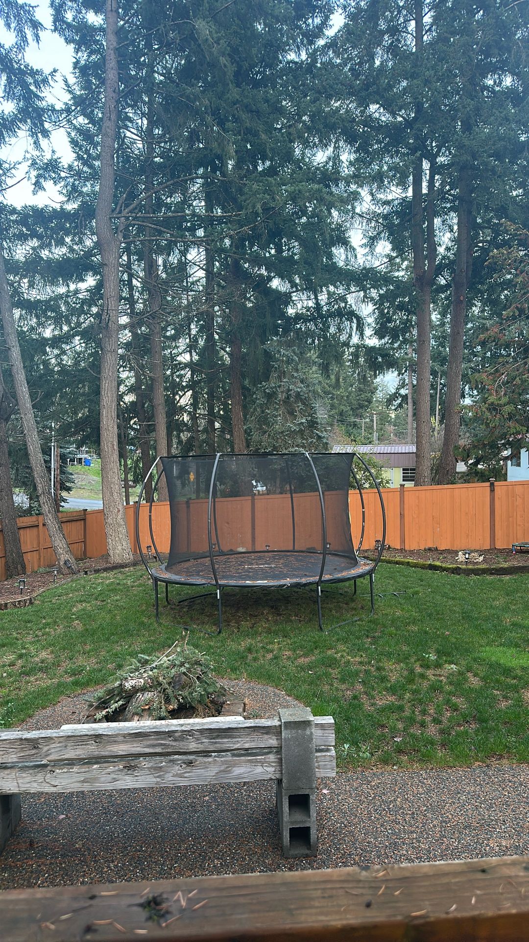Brand new trampoline only used for three months must move