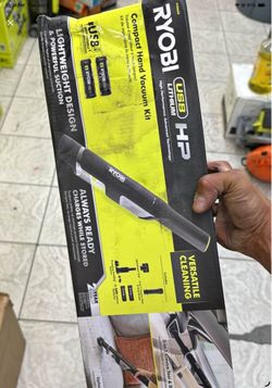 RYOBI USB Lithium HP Compact Hand Vacuum Cleaner Kit with (2) USB Lithium 2.0 Ah Batteries and Charg