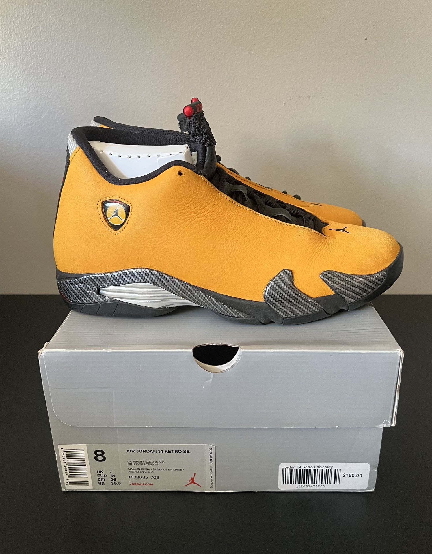Jordan 14 Reverse Ferrari Size 8