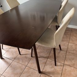 Dining Table And Six Chairs 