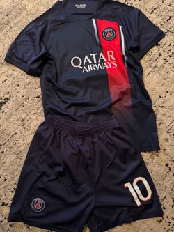 Neymar jr PSG paris St. Germain 2 piece soccer jersey set size 28 large NEW