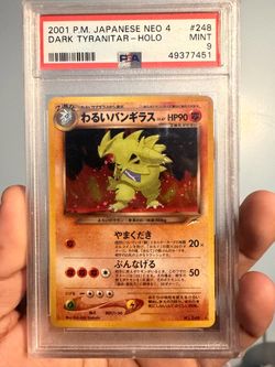 Pokémon dark tyranitar PSA 9