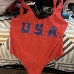 USA Red Swimsuit - LARGE