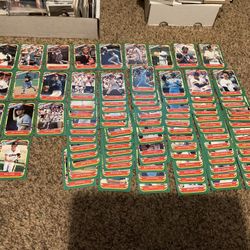 95 Of 132 In 1987 Fleer Star Sticker Baseball Card Set With Roger Clemens, George Brett, Gwynn, Etc 