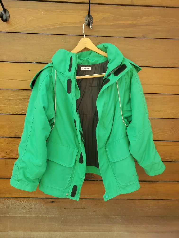 Balenciaga Runway Swing Parka Coat Jacket Women's Small Medium