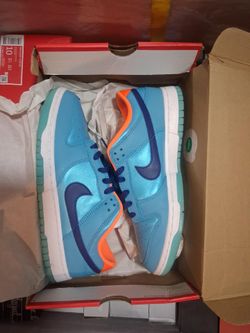 Nike Dunk Low Blue Metallic Sneakers Size 10