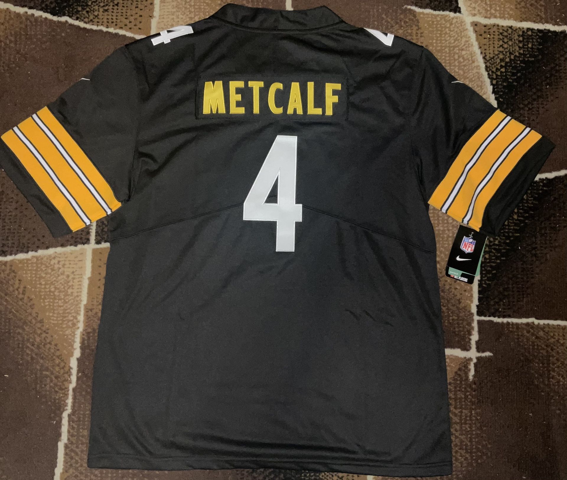 Pittsburgh Steelers #4 DK Metcalf Vapor Stitched Black Jersey! Adult Mens XL NWT 