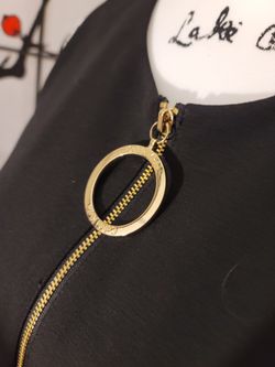 CALVIN KLEIN" PENCIL BLACK DRESS W/INTERLINING/GOLD ZIPPERDESIGN/RETAIL  $134 for Sale in Anaheim, CA - OfferUp