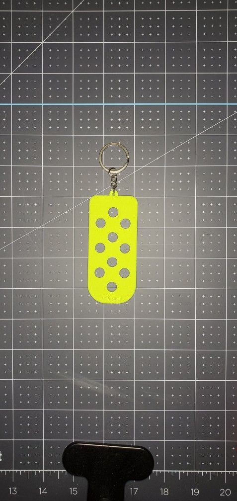 Croc Charm Keychain Yellow