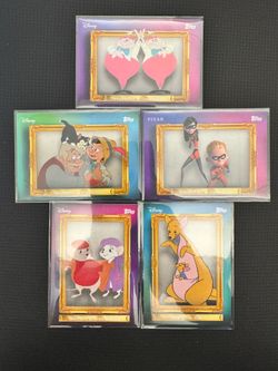 2026 Topps Disney Neon Family First 5 Card Lot