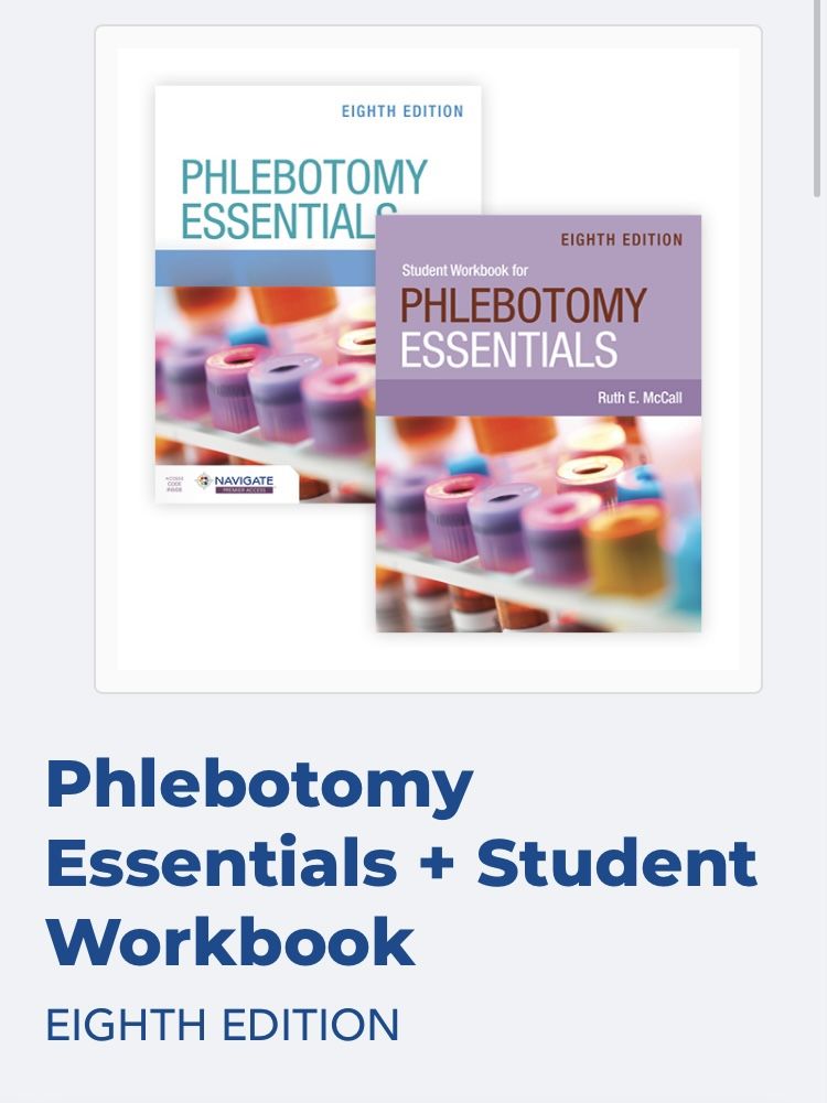 Phlebotomy Essentials Workbook and Textbook