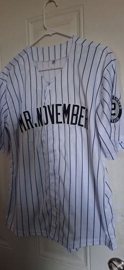 Derek Jeter Mr. November Custom Stitched Jersey  M y S