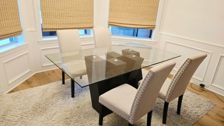 Dining table and chairs