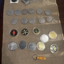 Bunch of old coins