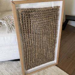 Framed Woven Jute Wall Art - world market