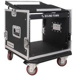 Sound Town Enhanced 8U Audio Rack/Road ATA Case

