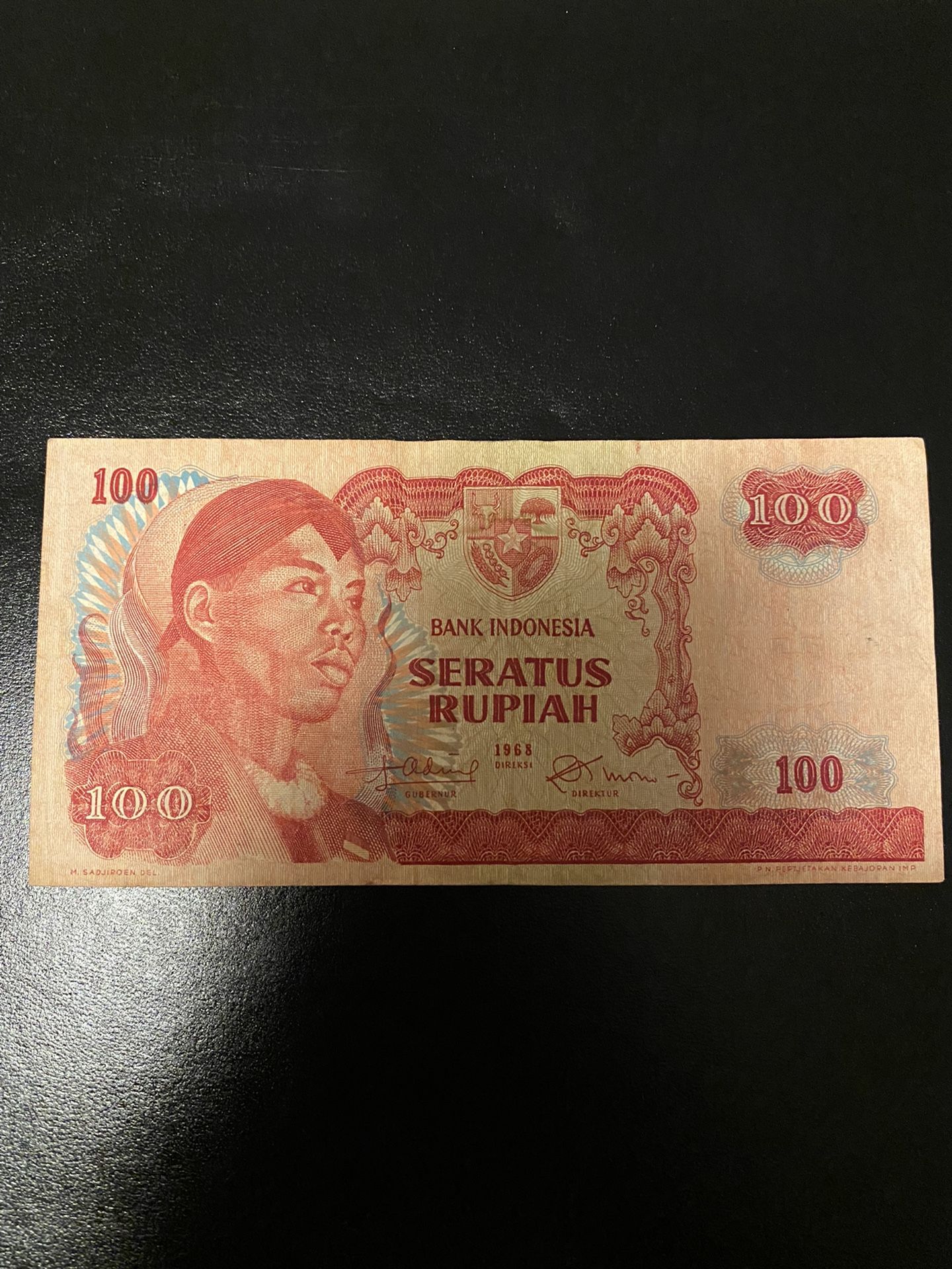 1968 100 RUPIAH