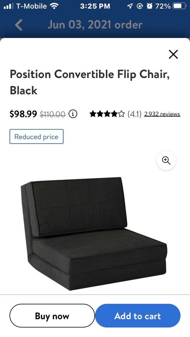 Black Pull Out Couch