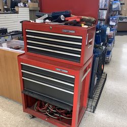 Craftsman tool chest top and bottom with lots of misc tools