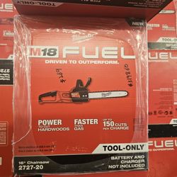 Milwaukee M18 Fuel 16" Chainsaw Tool Only 