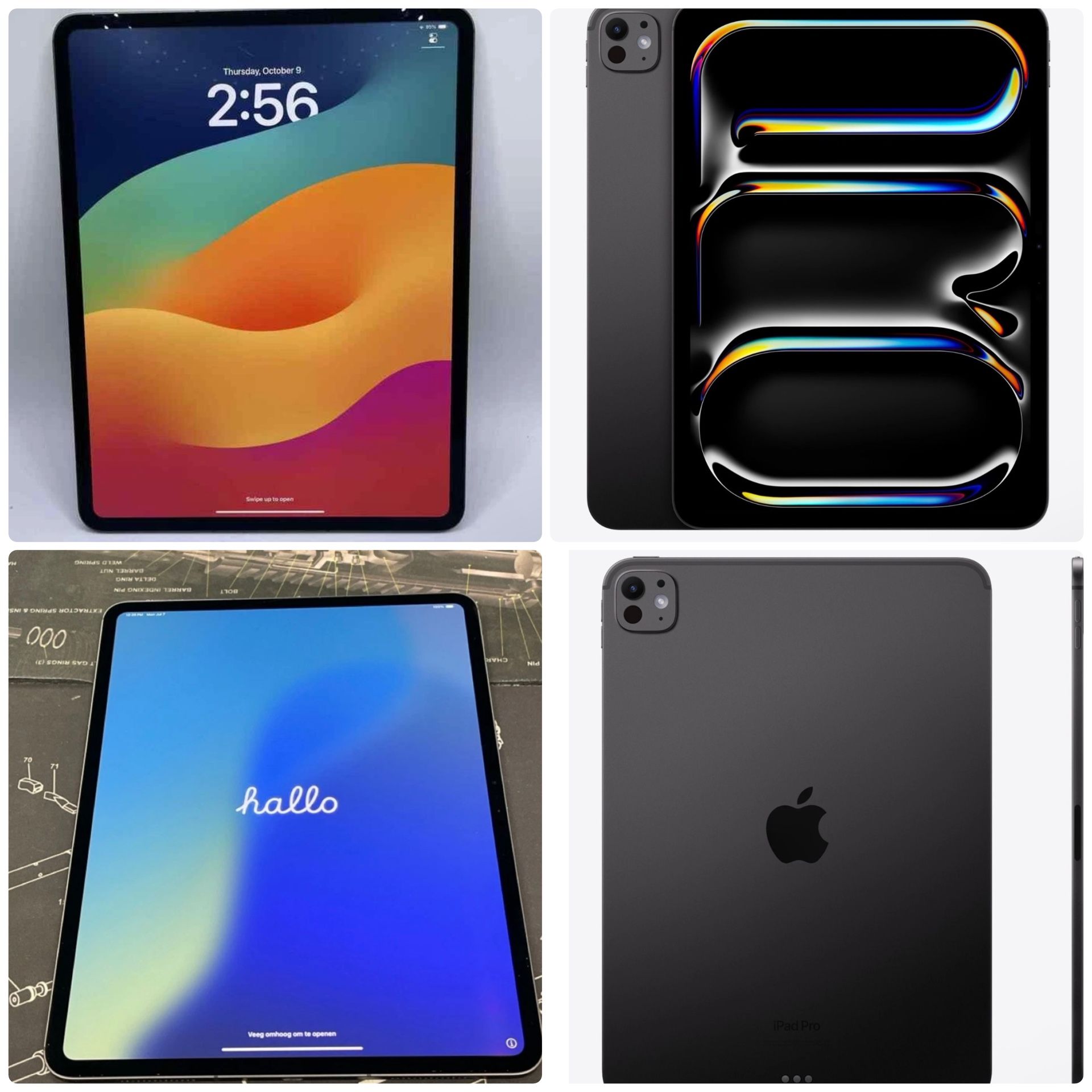 Ipad Pro Space Gray 13" 256GB Cellular Wifi Warranty Trade Iphone 16 Pro Max 15 14 13 12 + Cash Macbook Pro 14 16 " M4 Imac M4 Mac Mini Air +_cash